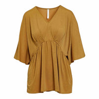 Dolman Sleeve Wrinkle Free Dreamer Top - Marigold