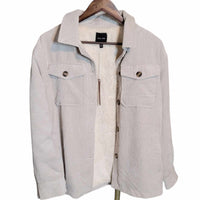 Corduroy Fur Lined Jacket - Tan