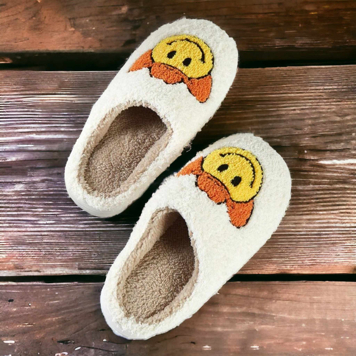 Cowboy Smiley Slippers