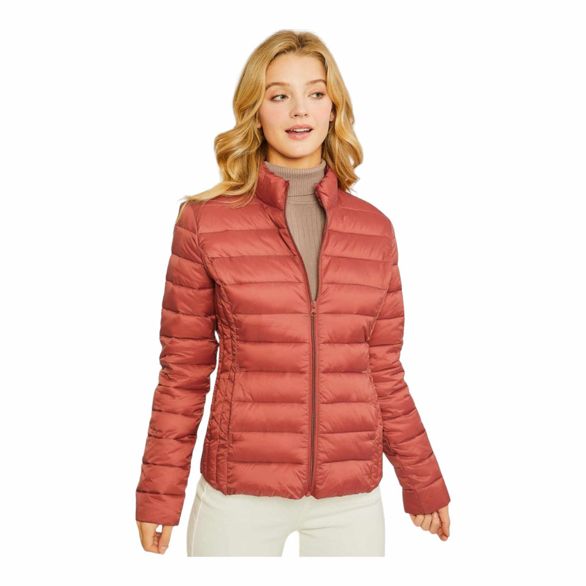 Ultra Lightweight Puffer Jacket - Terra