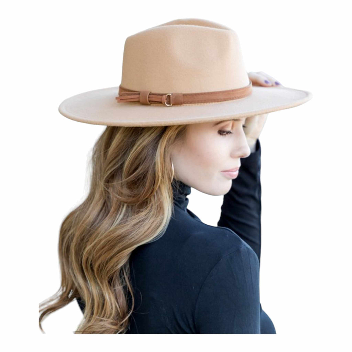 Wide Brim Panama Fedora Hat