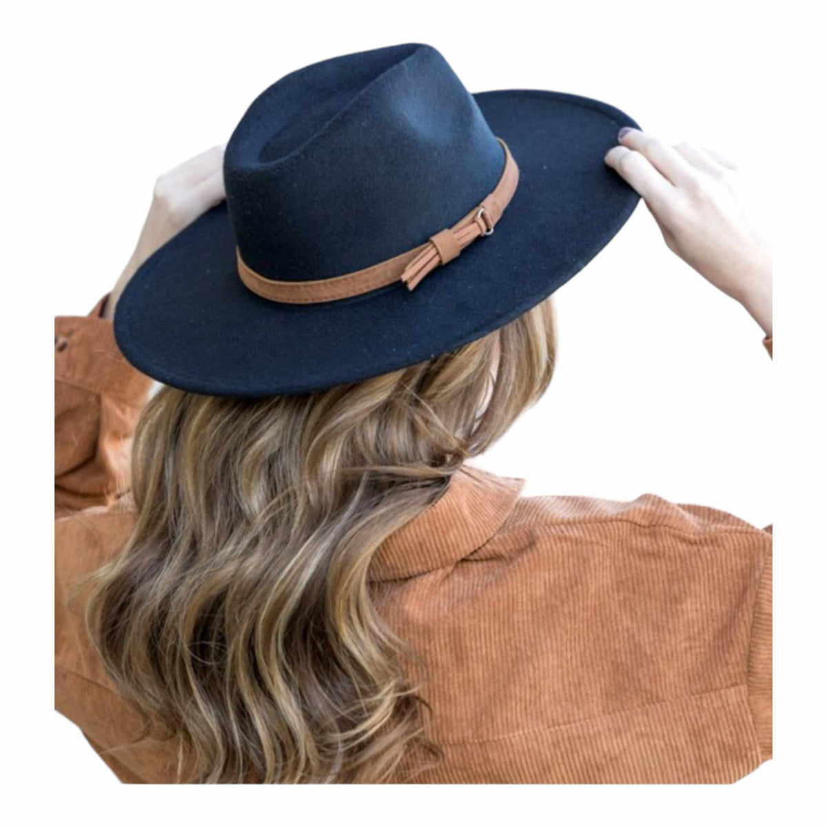 Wide Brim Panama Fedora Hat