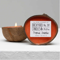 Half Shell Coconut Candles