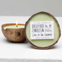 Half Shell Coconut Candles