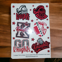 School Spirit Temporary Tattoos